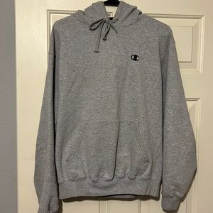 Men’s Champion Hoodie. Gray. Size Medium.